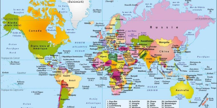 Les Capitales Du Monde»  » Vacances – Arts- Guides dedans Carte Mappemonde Imprimer