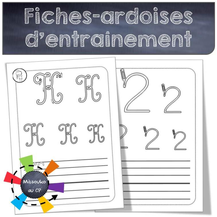 Les Fiches-Ardoises Pour S'Entraîner | Fiches, Lettres dedans La Tania¨re De Kyban Lettres Majuscules