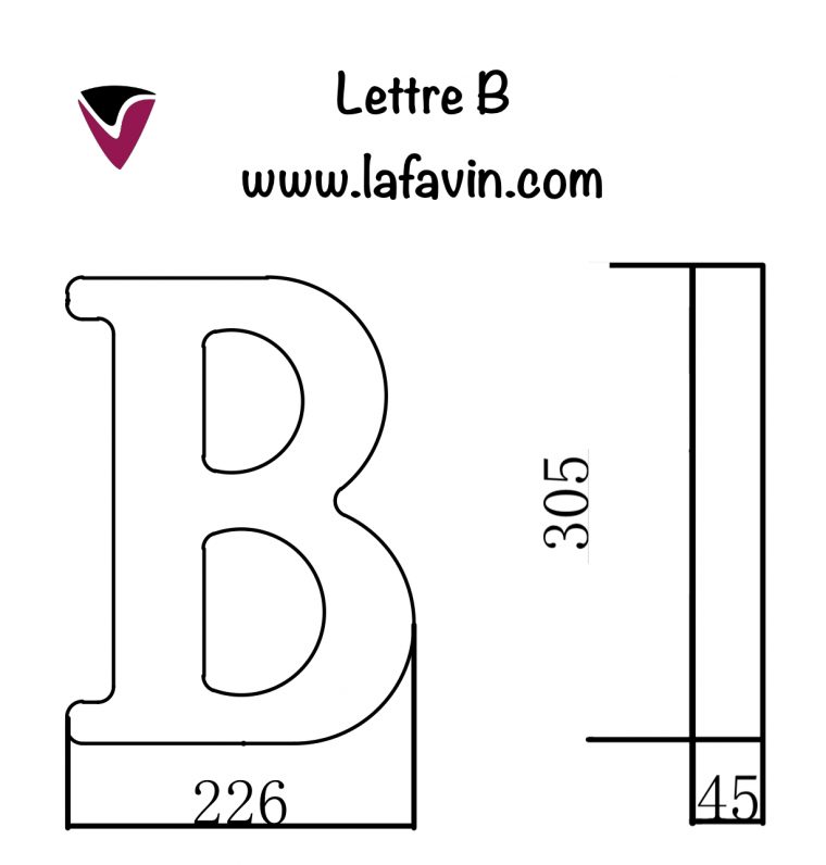 Lettre B – Lafavin – Décoration Intérieur Et En Lien Avec dedans La Tania¨re De Kyban Lettres Majuscules