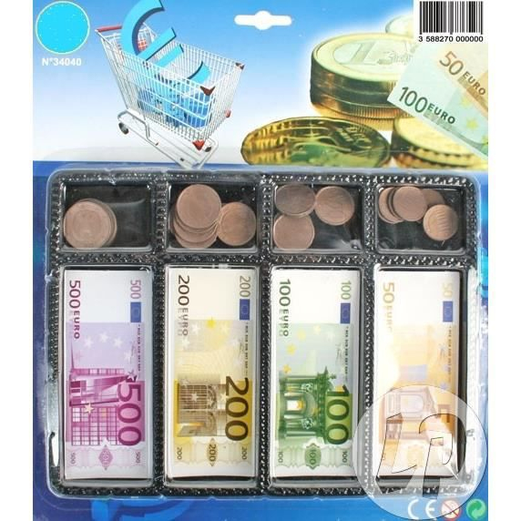 Lot De Billets Et Monnaies Euro 3588270034040 – Achat intérieur Argent A Imprimer Pour Jouer