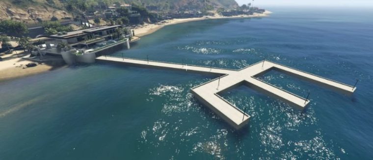 Malibu Mansion Dock And Helipad [Add-On] [Ymap / Xml intérieur Malibu Mansion (Fivem Convert)