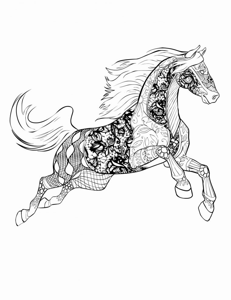 Mandala Cheval Facile - Dessin Facile Couleur dedans Cheval Barbie Dessin Facile