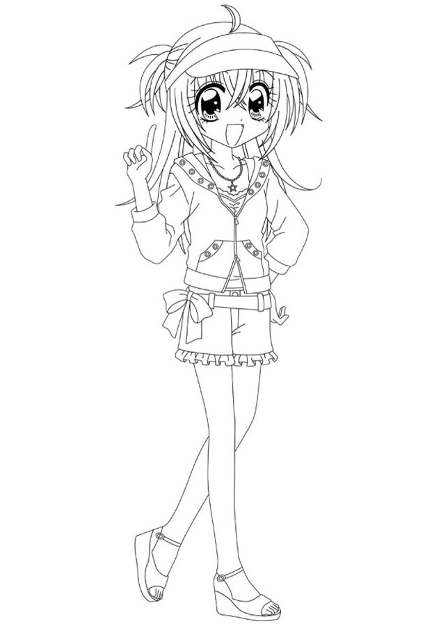 Manga Fille Kawaii Dessin Inspirant Image Coloriage Kilari avec Dessin Kawaii Fille A Imprimer