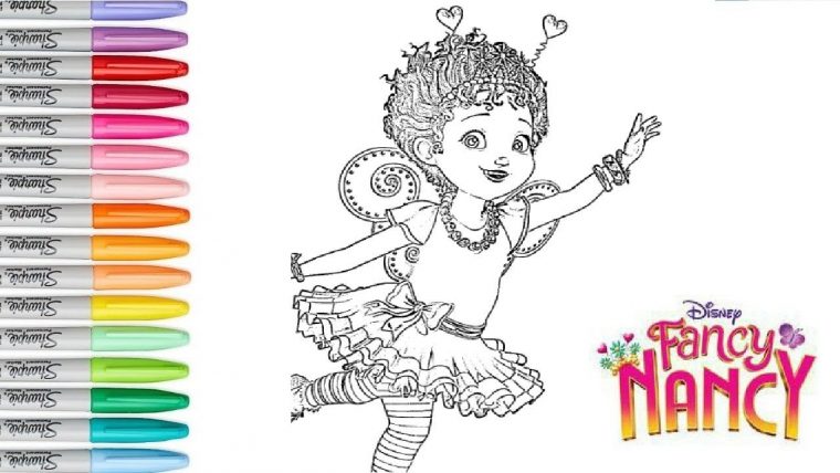 fancy nancy coloring pages