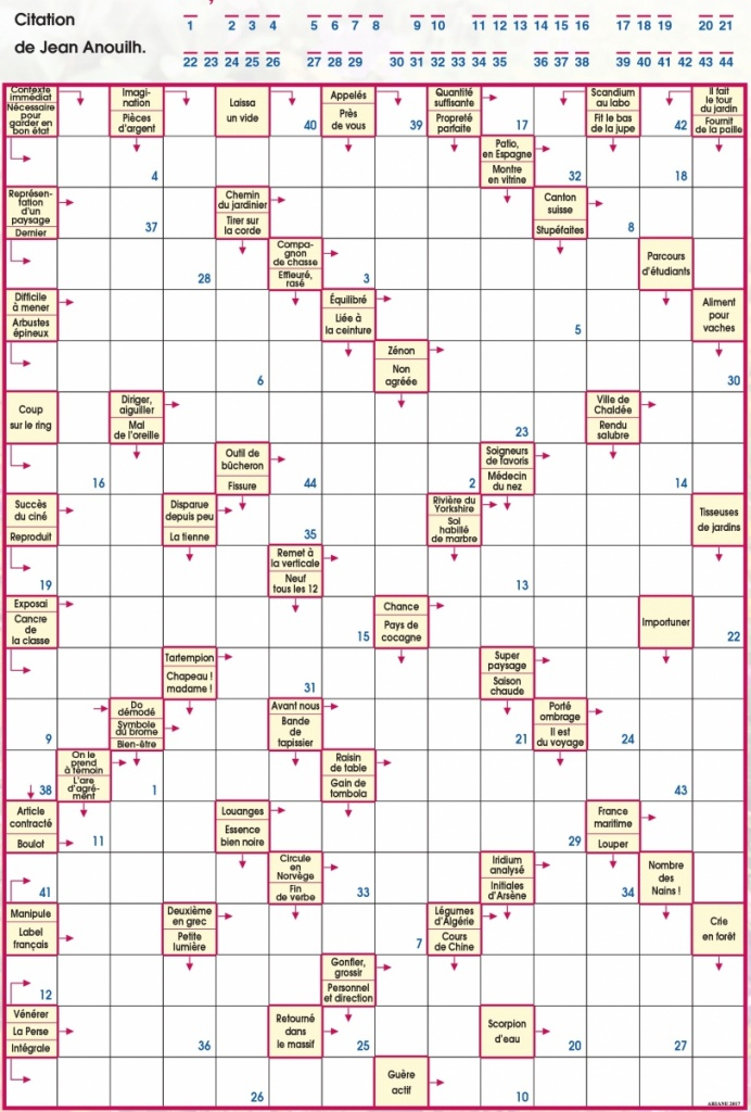 Mots Fléchés Gratuits À Imprimer – Mots Fleches Gratuits A tout Mots Croises Force 2 Geants