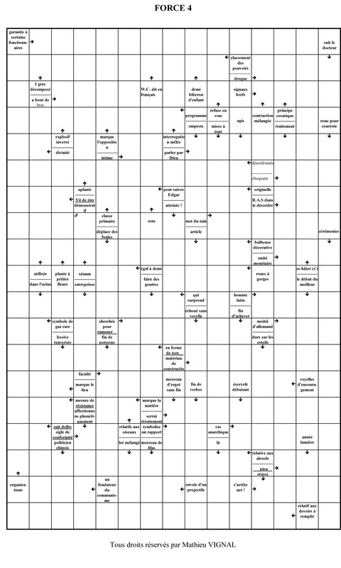 Mots Fleches Gratuits En Ligne Force 4 – Grille De Mots encequiconcerne Mots Croises Force 2 Geants Geants