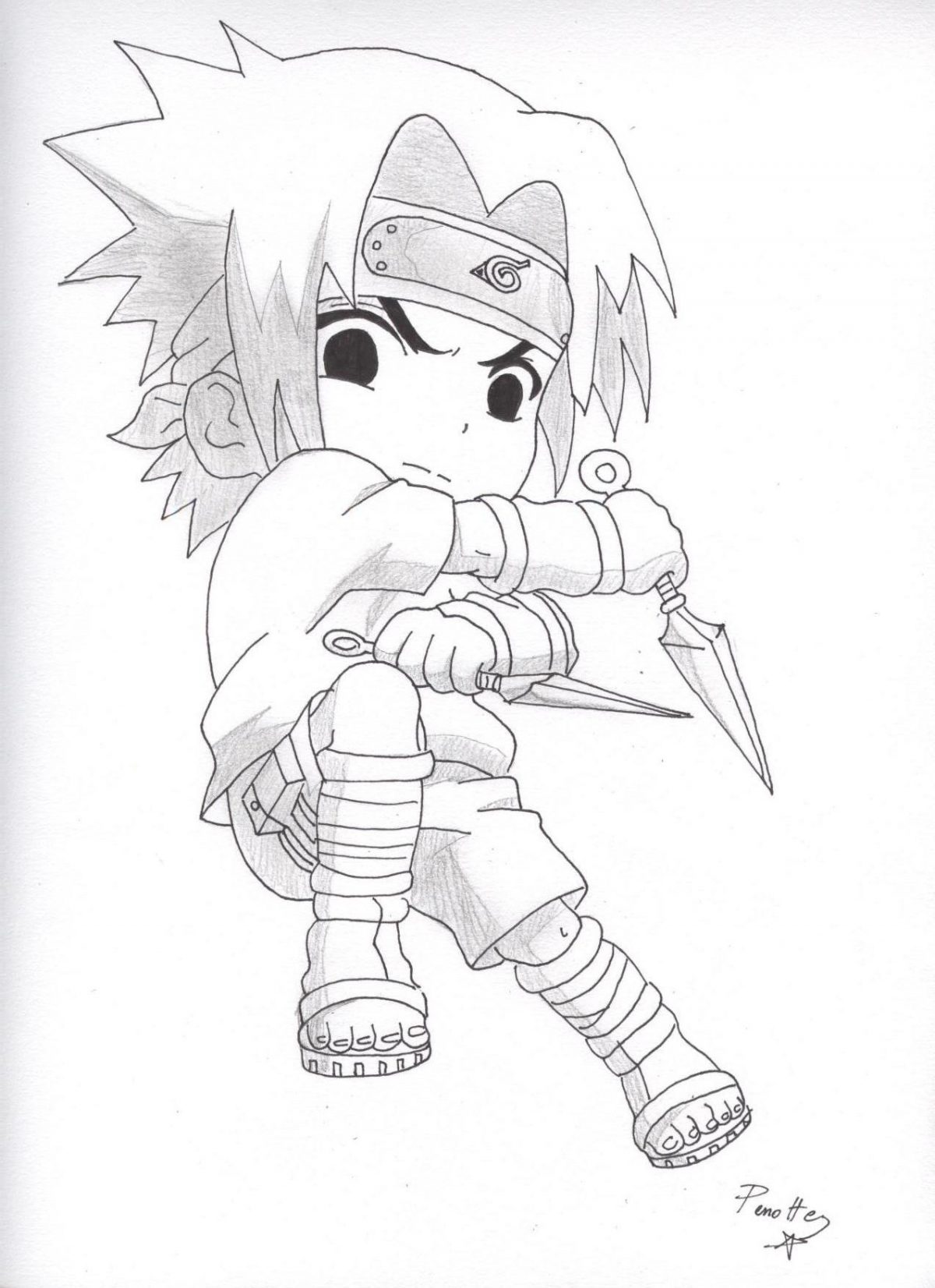 Naruto - The Way Of Naruto - Mini Sasuke De Ukai tout Sasuke Desin