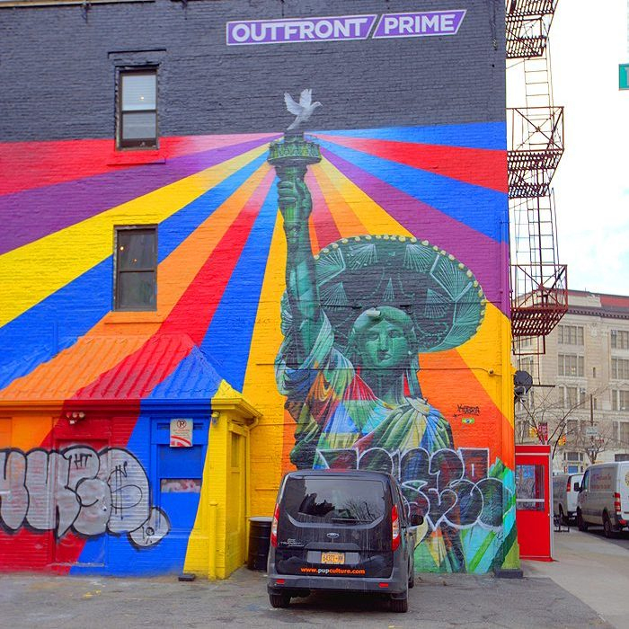 Où Sont Les Fresques D'Eduardo Kobra À New York ? – ©New York encequiconcerne Statue De La Liberte Keith Harring