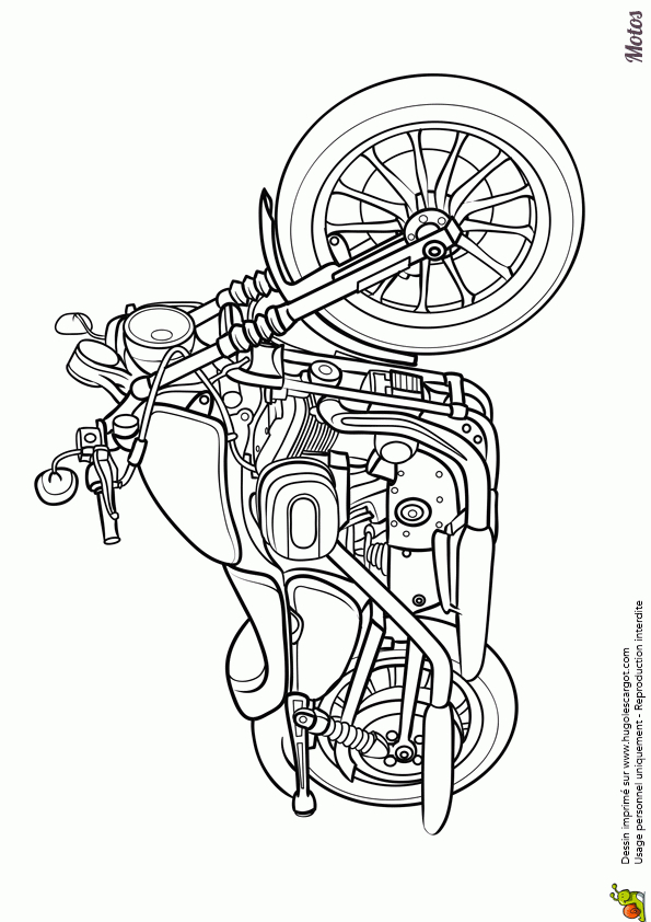 , Page 25 Sur 25 Sur Hugolescargot | Coloriage Moto destiné Dessins 4 Roue A Imprimer