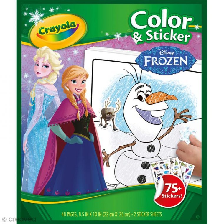 Pages À Colorier Et Autocollants La Reine Des Neiges – 22 à Cahierde Coloriage Personnalise Reine Des Neiges