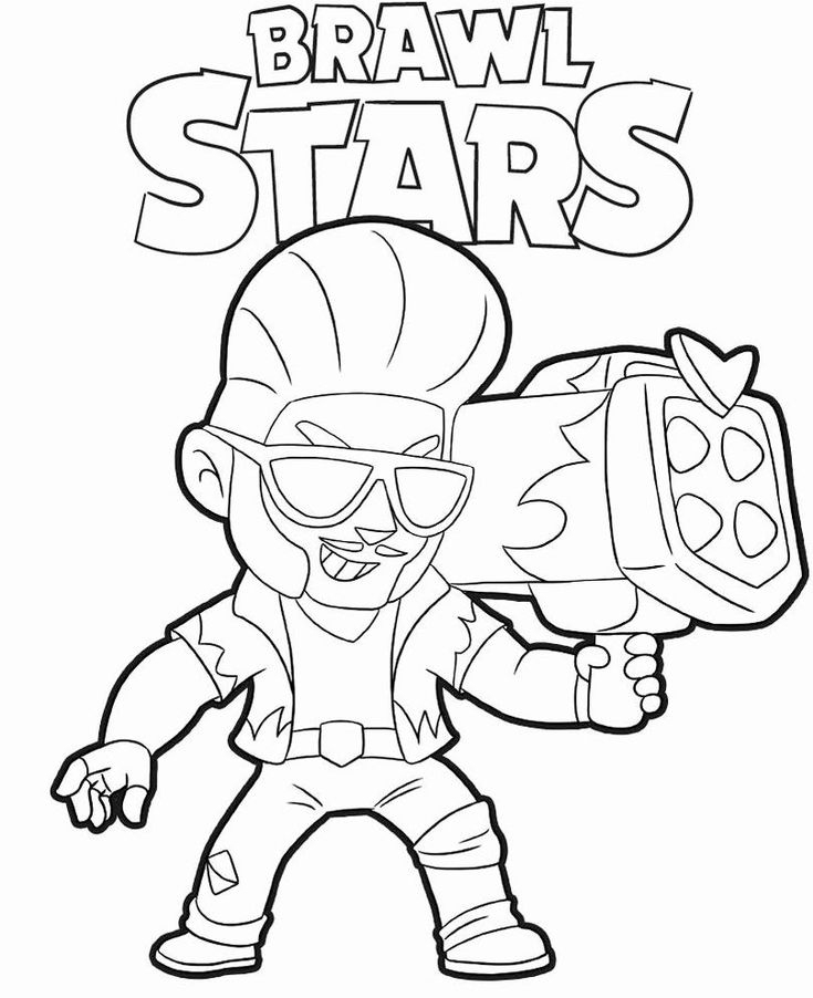 Pin On Bradley Star à Brawl Stars De Colorat Chefs4Passion