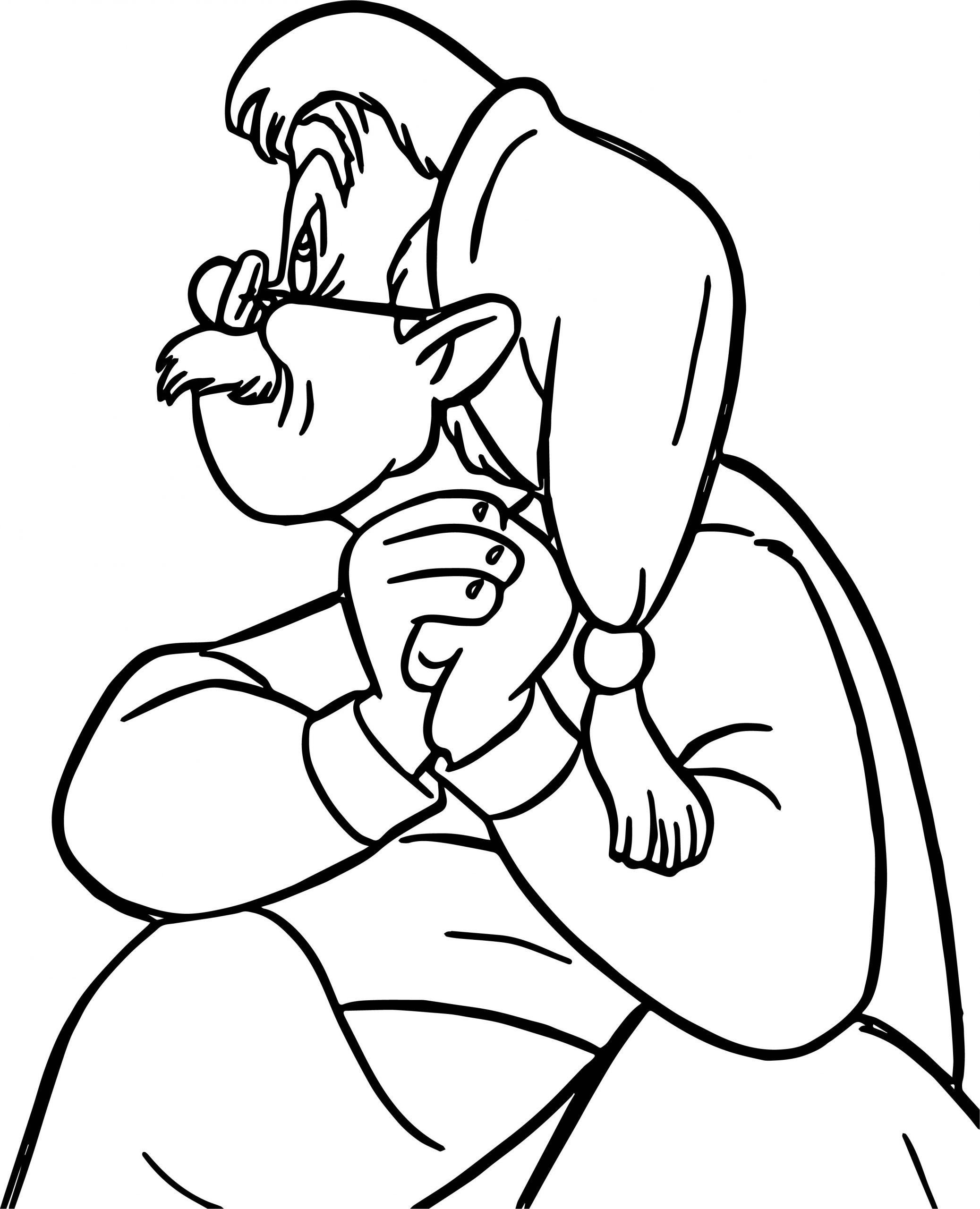 Coloriage Cleo Pinocchio - GreatestColoringBook.com