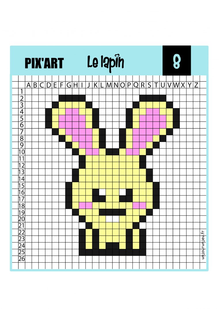 Pixel Art Kawaii : 12 Modèles Trop Mignons À Télécharger concernant Pixel Art Animaux A Imprimer Gratuit En Pdf