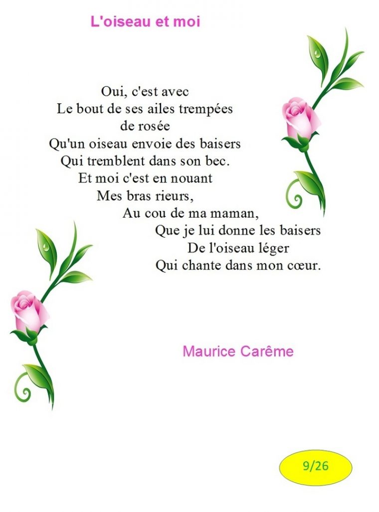 Poeme Oiseau tout Les Poemes Dans Paroles Dur Loiseau Orevert