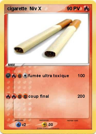 Pokémon Cigarette Niv X – Fumée Ultra Toxique 100 – Ma serapportantà Tchoupi Le Thug