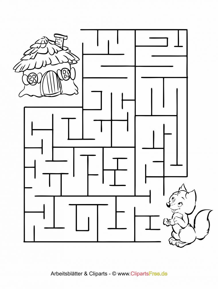 Rätsel Für Kinder – Labyrinthe, Irrgarten, Malvorlagen destiné Quiz Faur Kinder Zum Ausdrucken