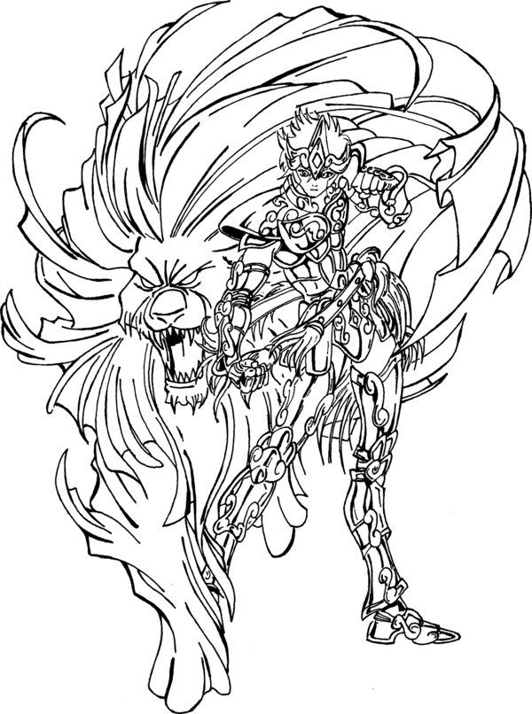 Saint Seiya Lion By Ced By Diabolumberto | Saint Seiya avec Dessin De Saint Seiy