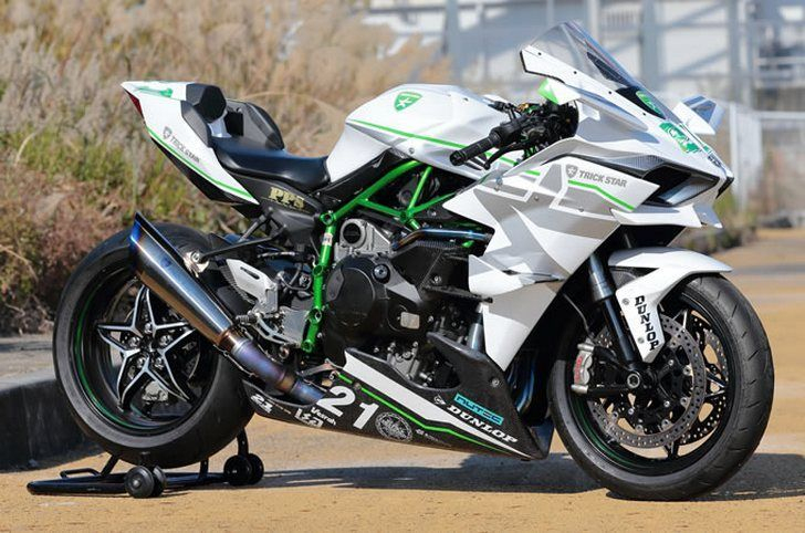 Trick Star White Kawasaki H2R 385Km/H 239.9 Mph – Notey pour Kawaski Sasuke Coloriage