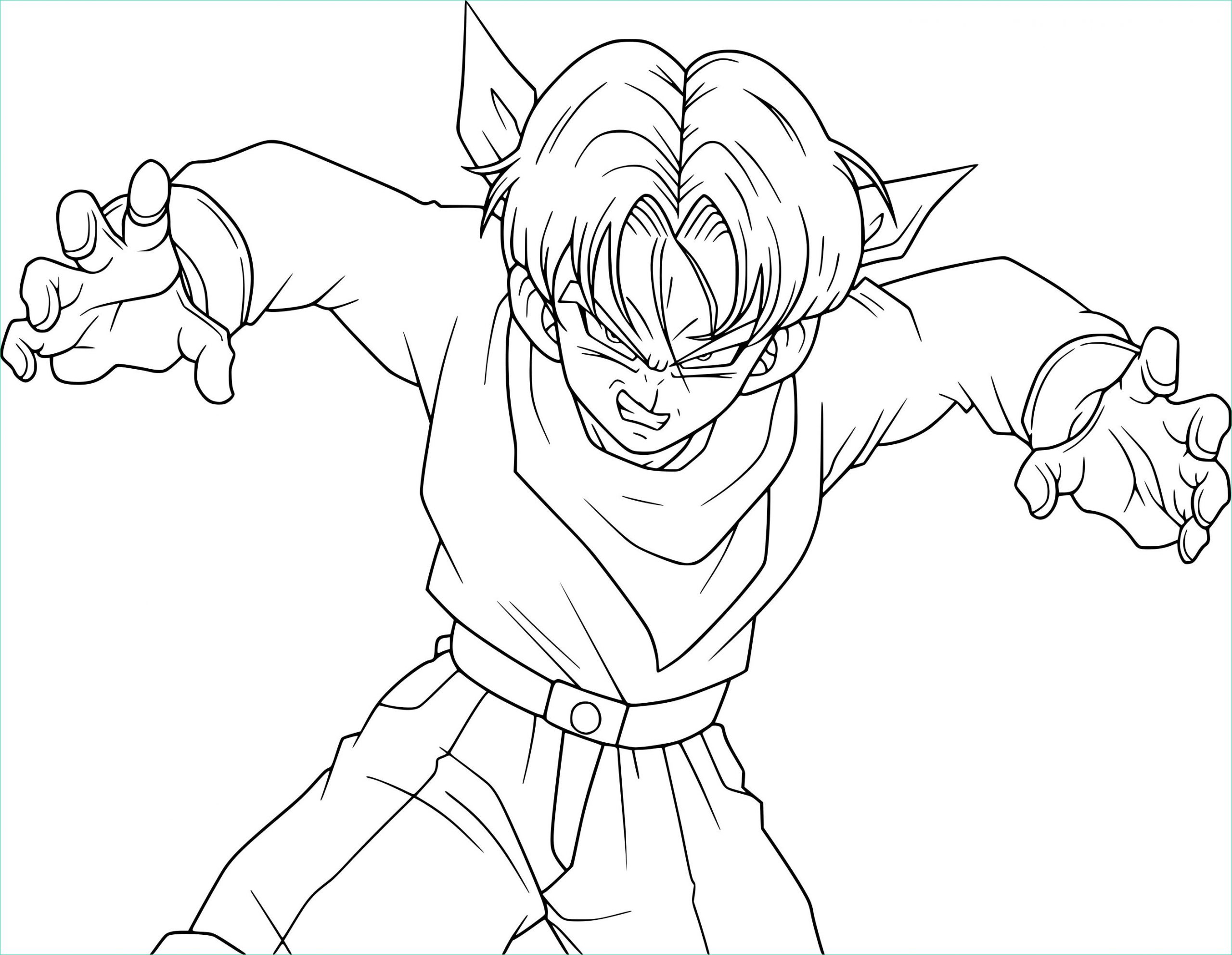 Trunks Dessin Impressionnant Stock Coloriage Trunks Dessin dedans Dessin De Trunks Du Futur