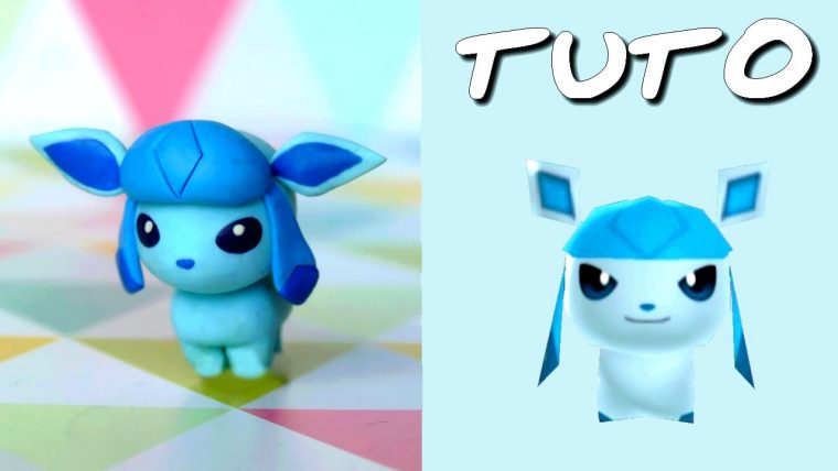 Tuto Fimo | Givrali / Glaceon (De Pokémon Rumble World pour Givrali Phyllali