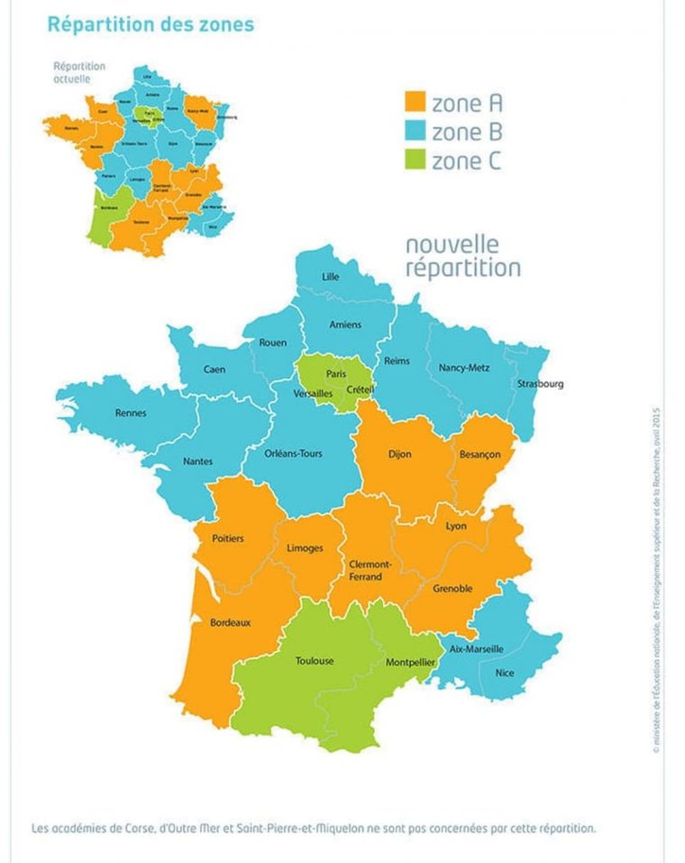 Vacances Scolaires 2019-2020 : Les Dates Selon Les Zones A encequiconcerne Dates Des Vacances 2019