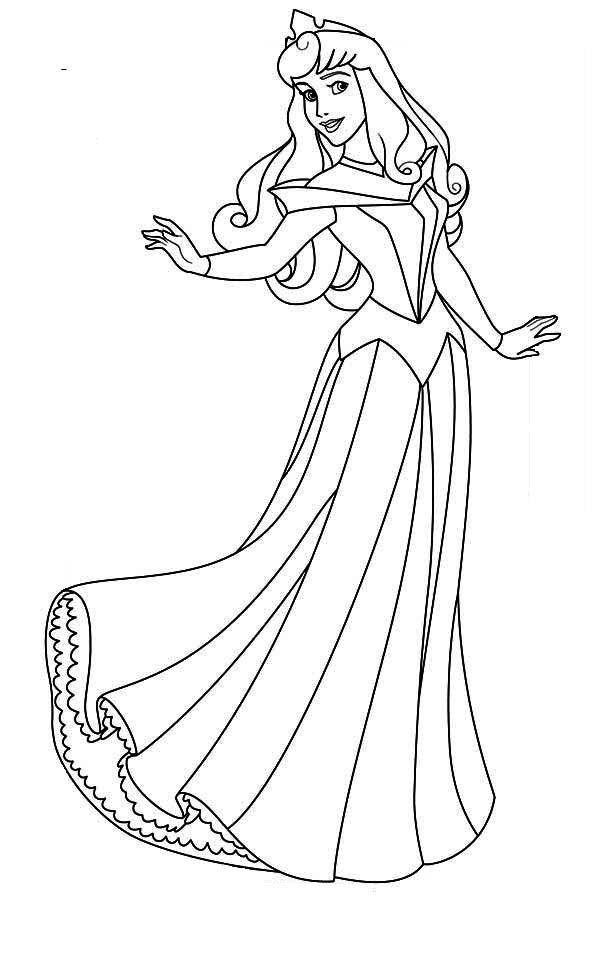 aurora coloring pages