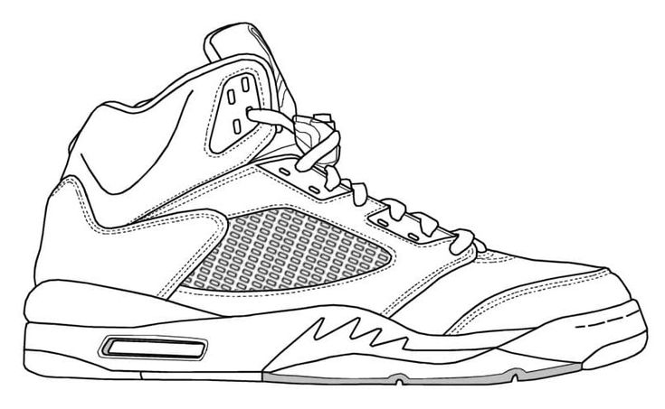 jordan 1 coloring page