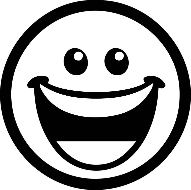 smiley face coloring page