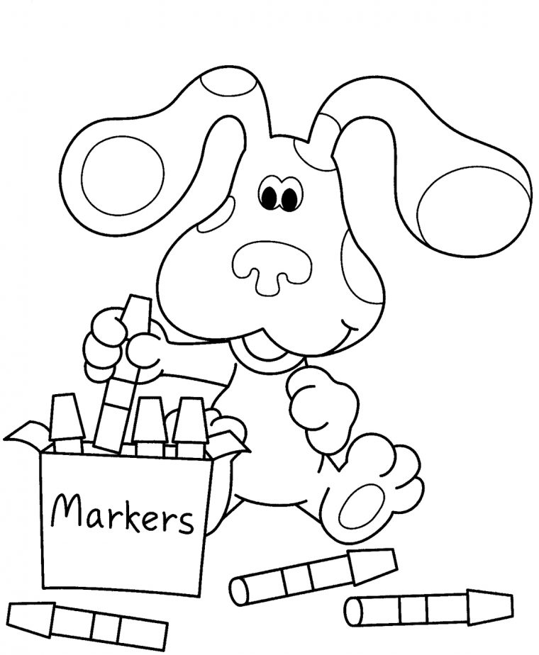 blues clues coloring pages