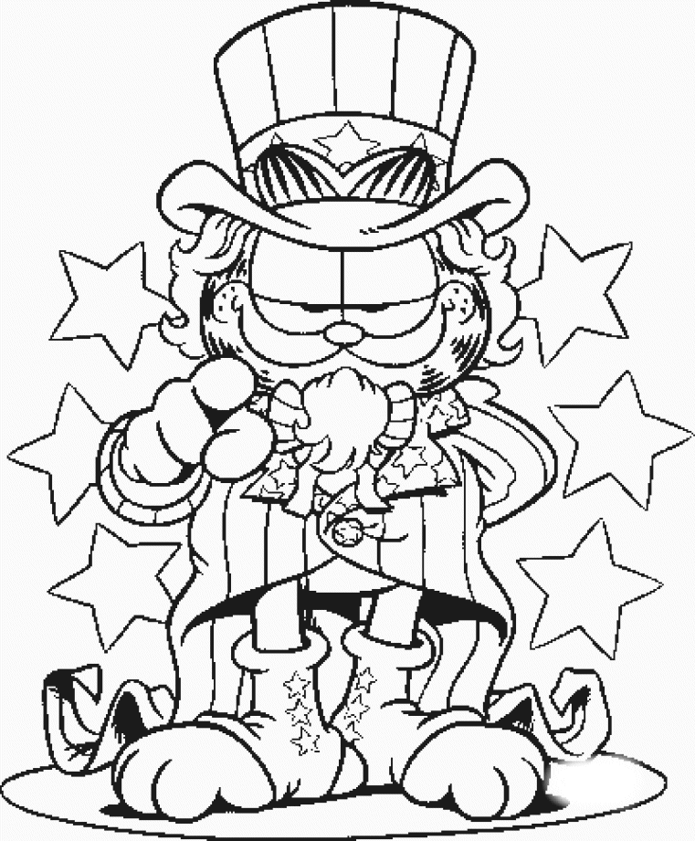 coloring pages garfield