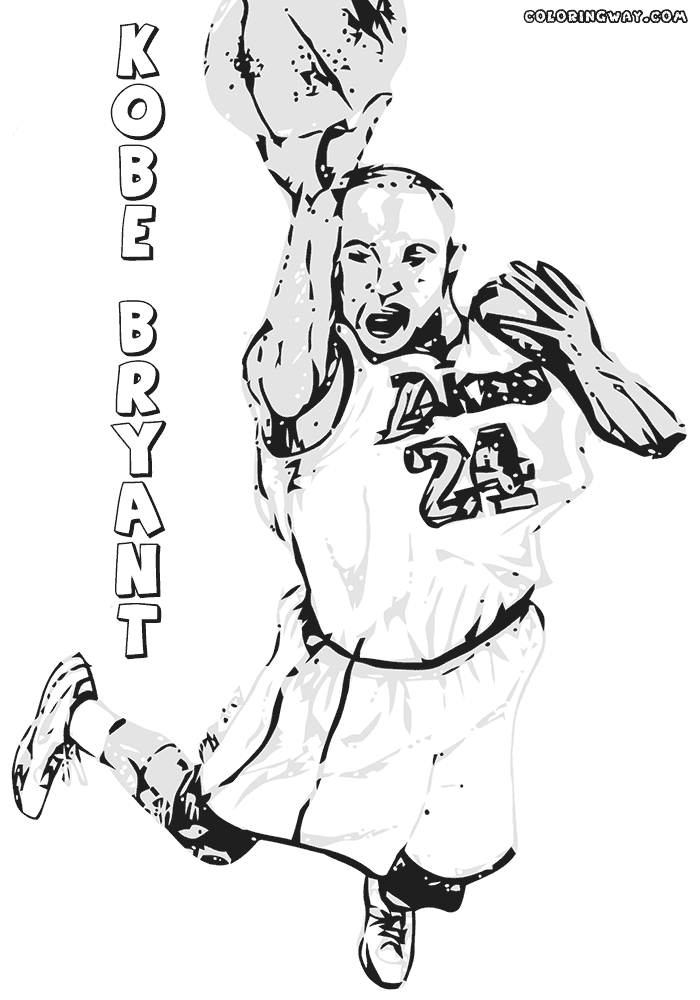 kobe bryant coloring pages