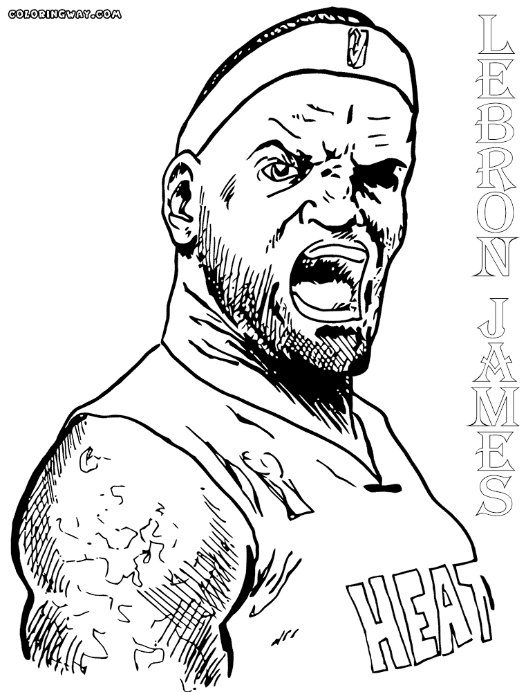 lebron james coloring pages