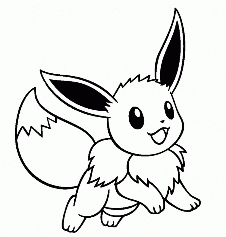 eevee pokemon coloring page