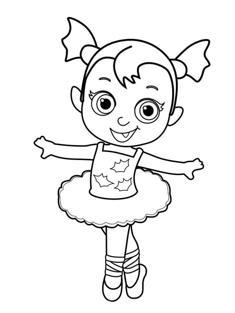 vampirina coloring page