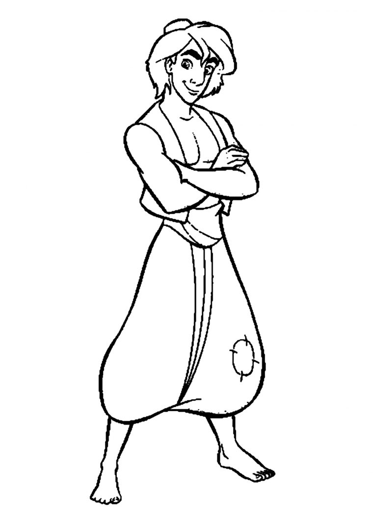 aladdin coloring pages