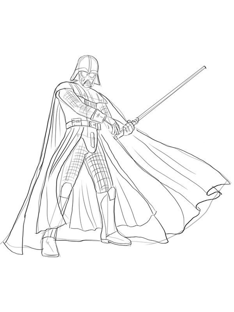 darth vader coloring page