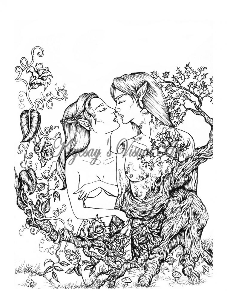 fantasy coloring pages