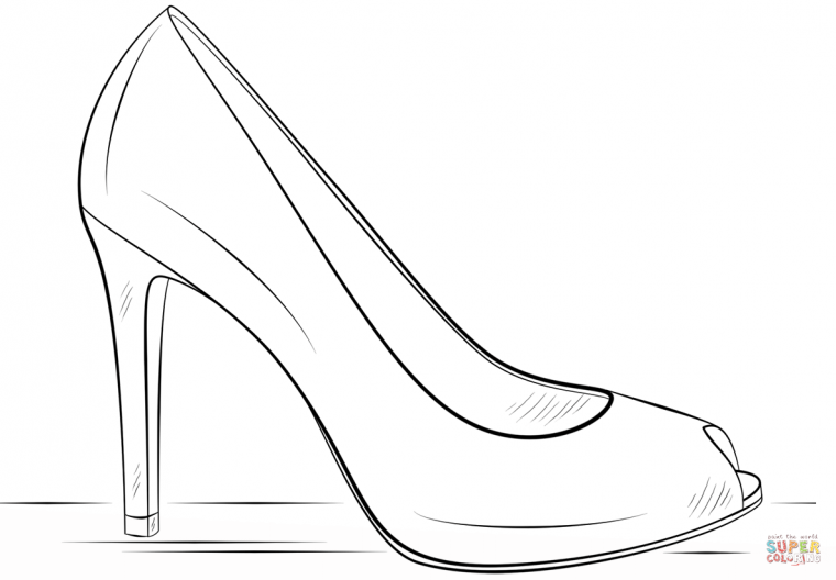 shoes coloring pages