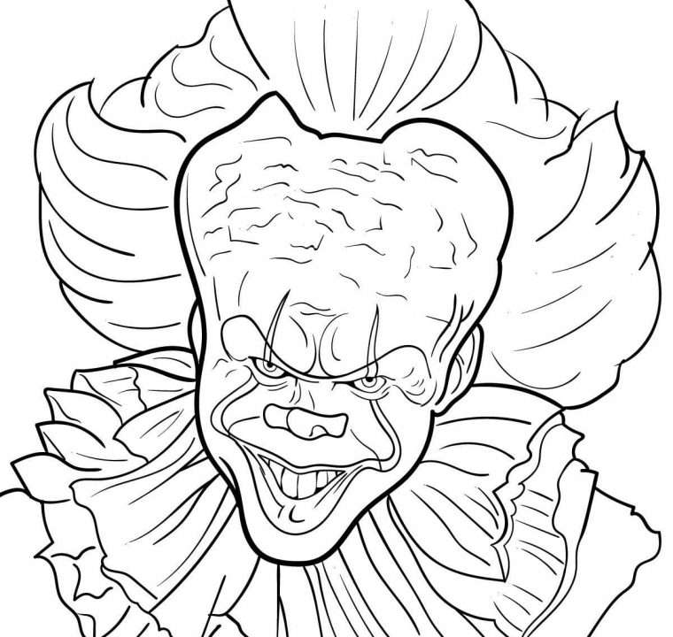 pennywise coloring page