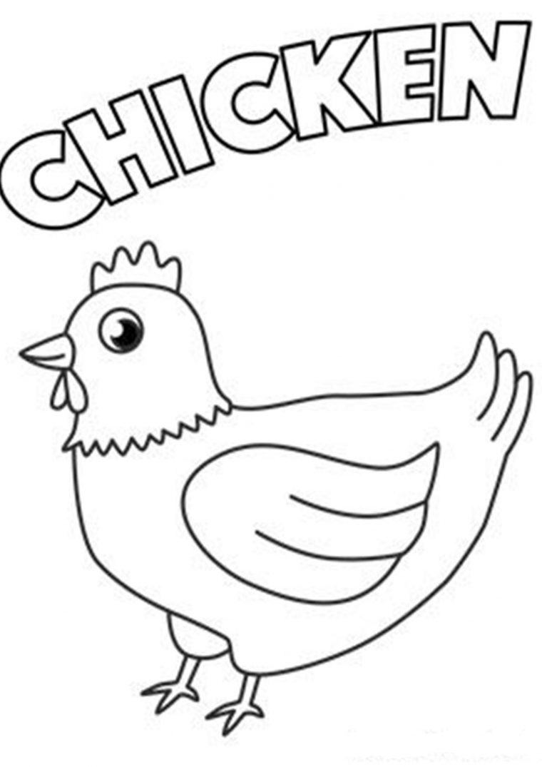 chicken coloring pages