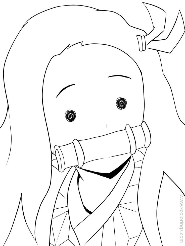 nezuko coloring pages