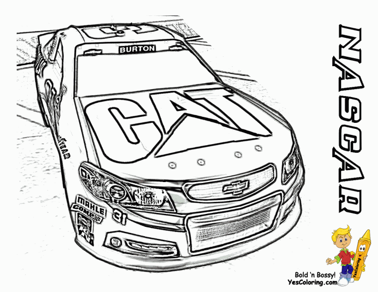 nascar color pages