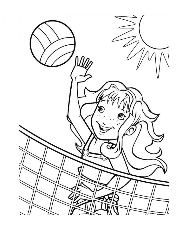 coloring pages volleyball