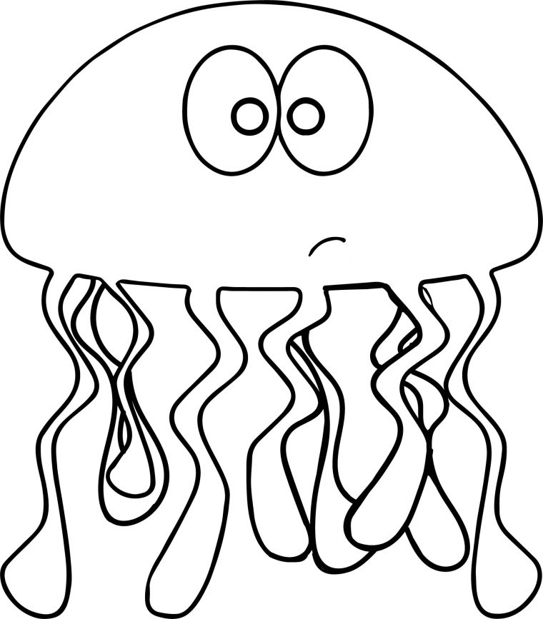 coloring pages of jellyfish