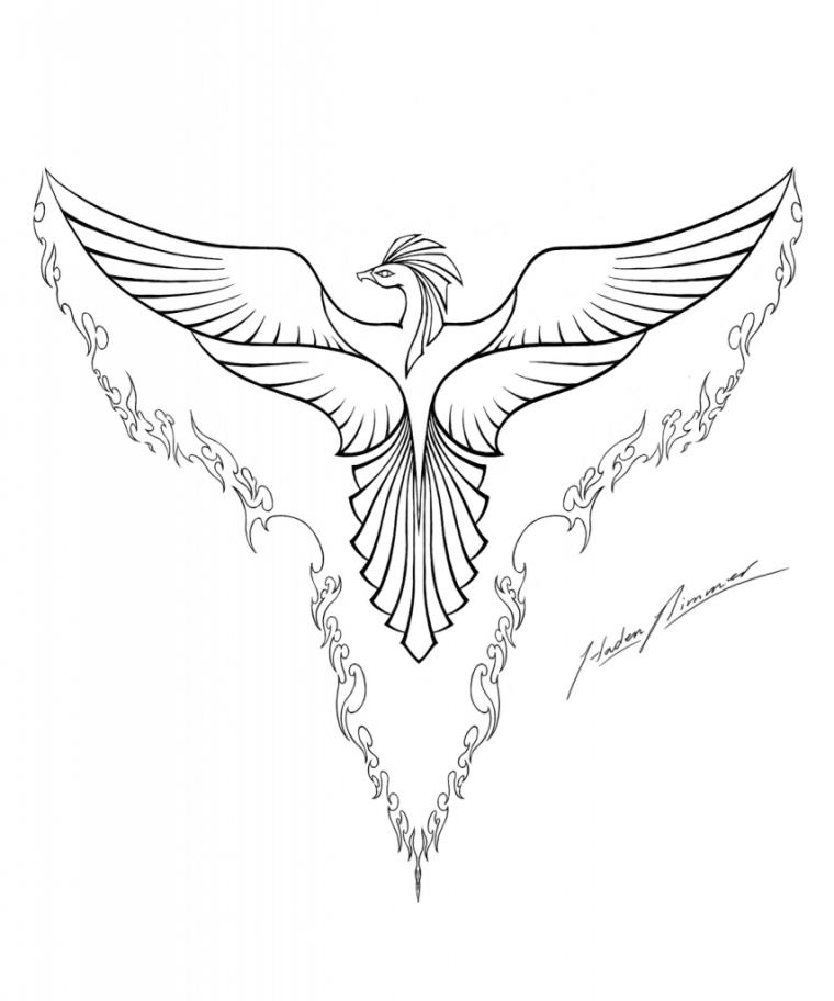 coloring pages phoenix