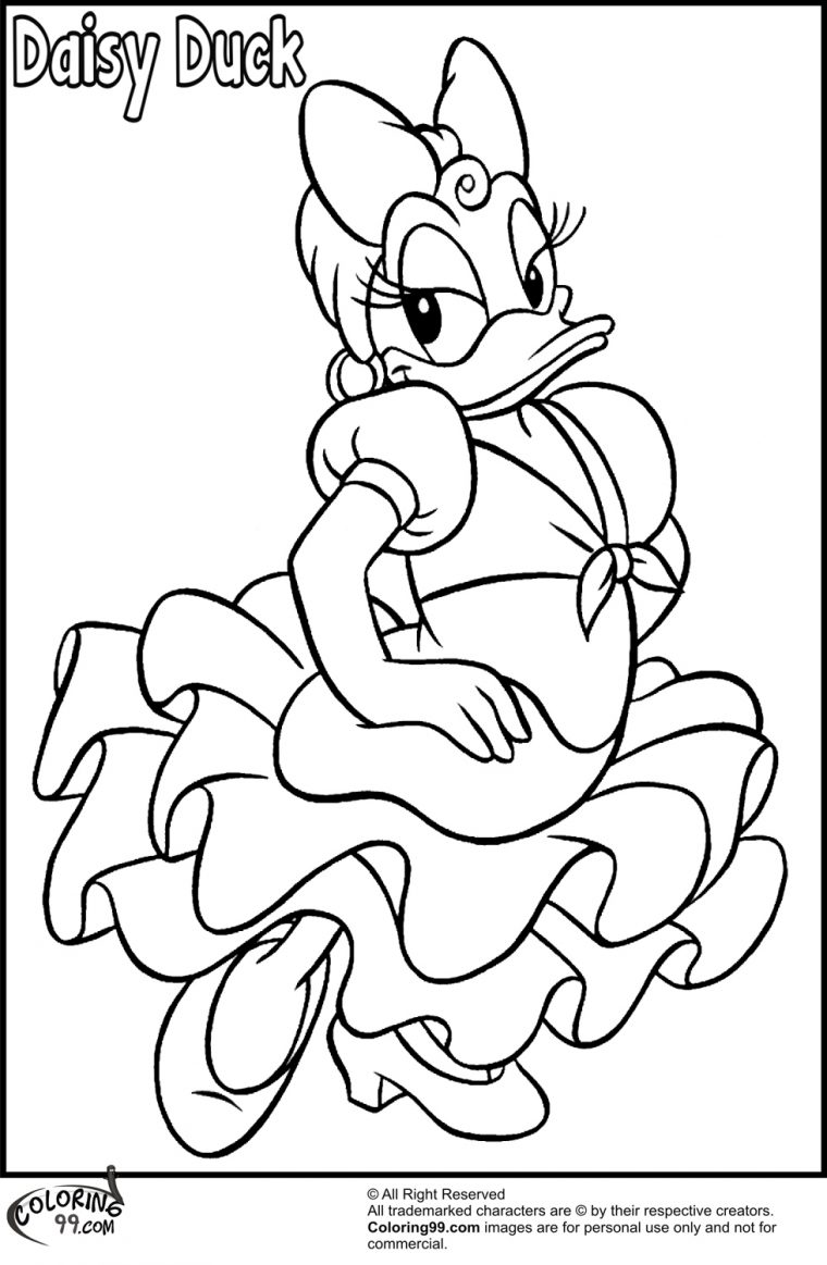 daisy duck coloring pages