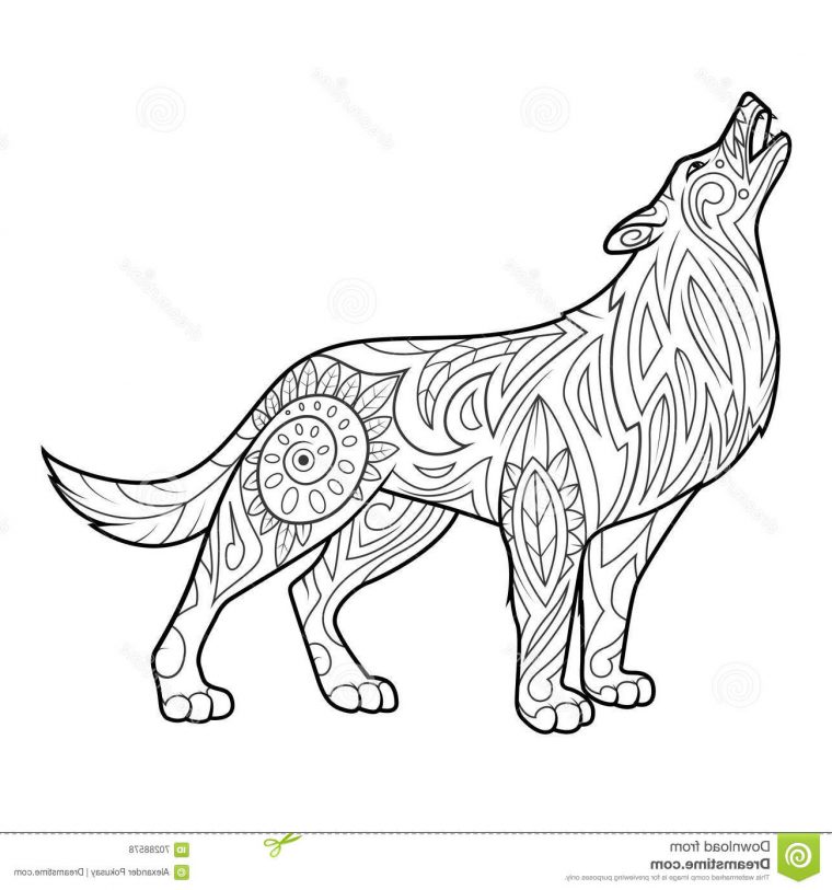 10 Beau De Loup Mandala Images – Coloriage : Coloriage dedans Loup Coloriage Mandala