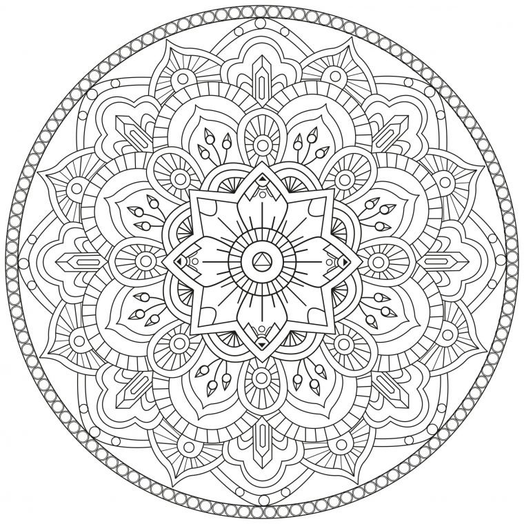 10 Imprimer Coloriage Mandala Gratuit | Imprimer Et Obtenir Une avec Coloriage Mandala Janvier