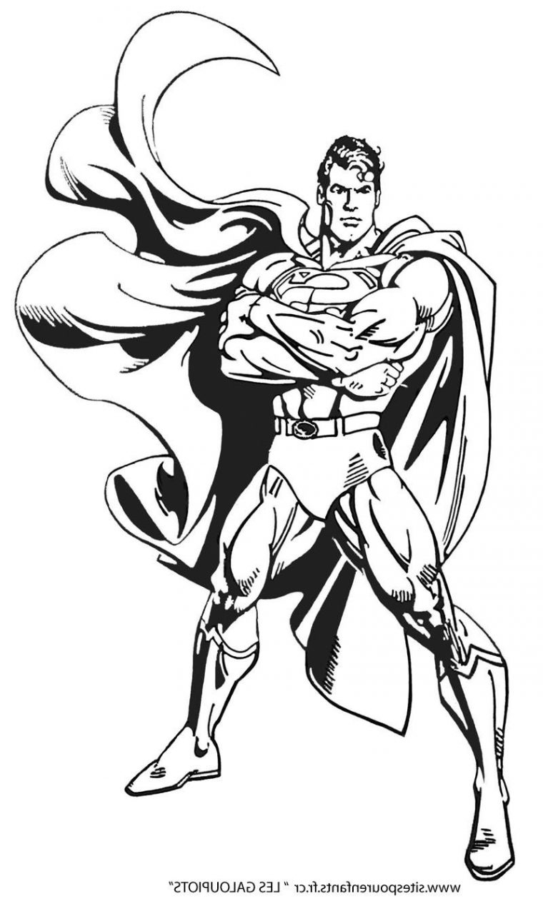 10 Précieux Coloriage Super Hero Stock | Coloriage Super Héros destiné Dessin De Superman A Colorier Et A Imprimer