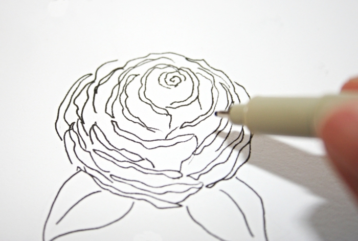 1001 + Modèles Et Conseils Pour Apprendre Comment Dessiner Une Rose serapportantà Image De Rose Pour Dessinner